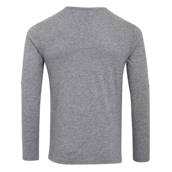 Premier Mens Long John Roll Sleeve Tee XL Grey Marl Grey Marl XL