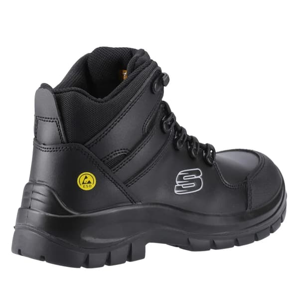 Skechers Herr Trophus Kilram Läder Arbetssäkerhetskängor Black 13 UK
