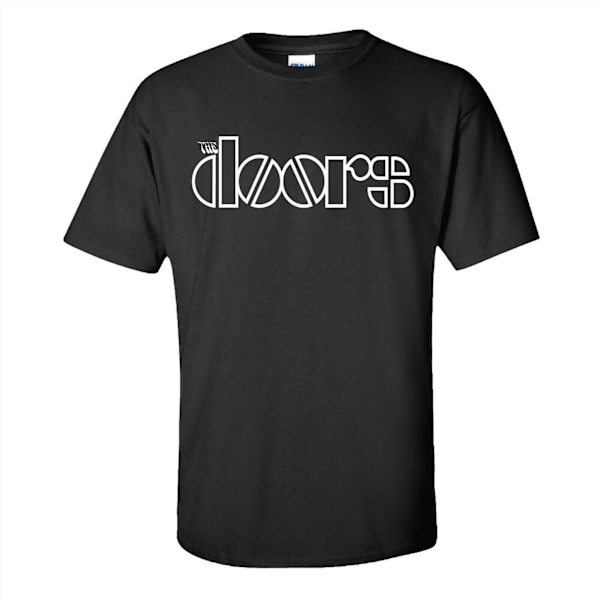 The Doors Unisex Vuxen Logo Bomull T-shirt XXL Svart Black XXL