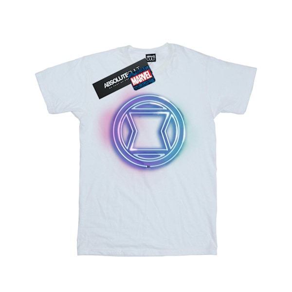 Marvel Herr Svart Änka Neon Logo T-Shirt 4XL Vit White 4XL