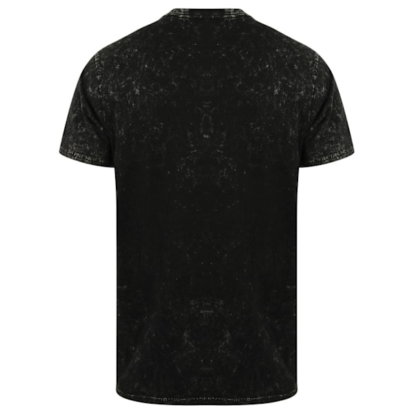 Skinni Fit Unisex Vuxen T-shirt Tvättad XL Tvättad Svart Washed Black XL