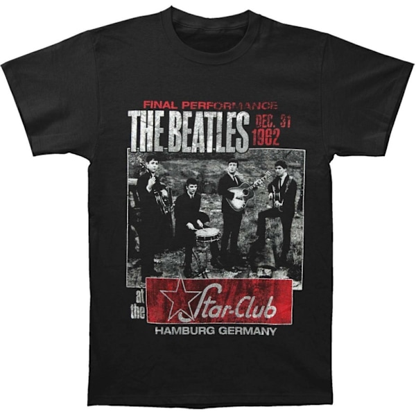 The Beatles Unisex Adult Star Club Hamburg T-Shirt S Svart Black S