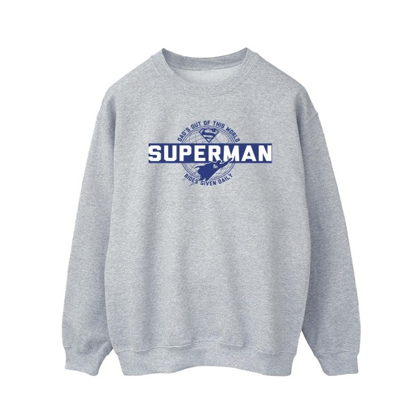 DC Comics Män Superman Out Of This World Sweatshirt XXL Sports Sports Grey XXL