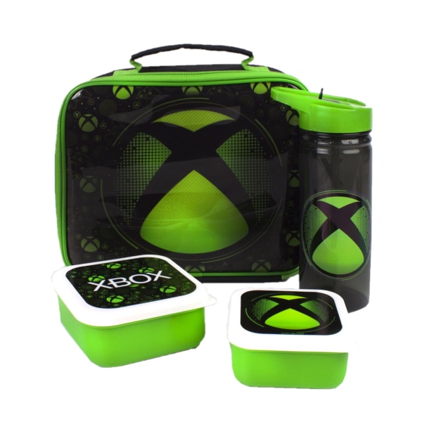 Xbox barn-/barnlogotyp Lunchväska och set (paket med 4) O Black/Green One Size