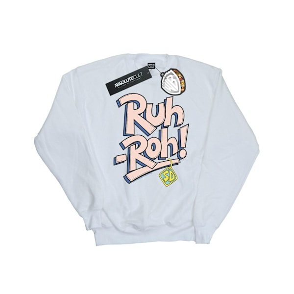 Scooby Doo Boys Ruh-Roh Hundbricka Sweatshirt 9-11 År Vit White 9-11 Years