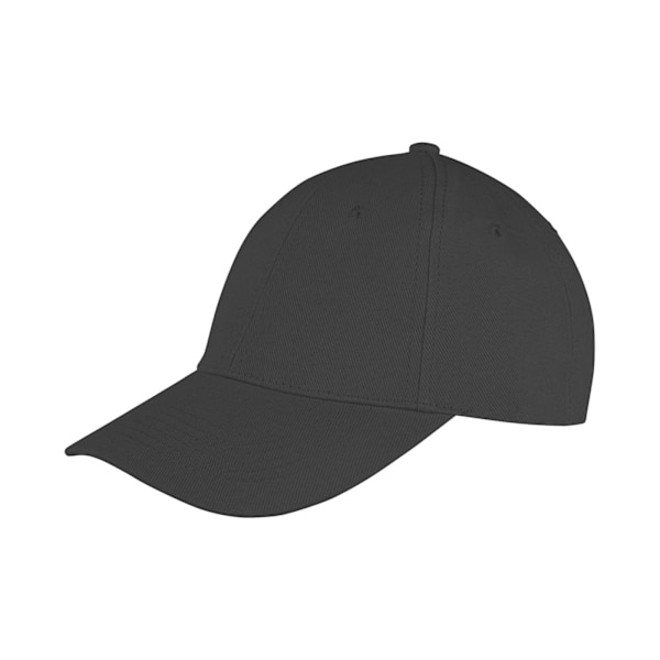 Result Headwear Unisex Vuxen Memphis Borstad Bomullskäpp En Storlek Black One Size