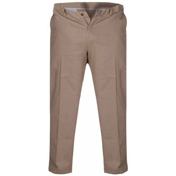 D555 Herr Kingsize Bruno Stretch Chino Byxor 42S Stone Stone 42S