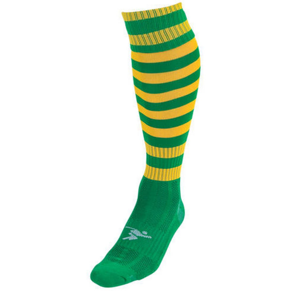 Precision Unisex Vuxen Pro Randiga Fotbollsstrumpor 7 UK-12 UK Grön Green/Gold 7 UK-12 UK