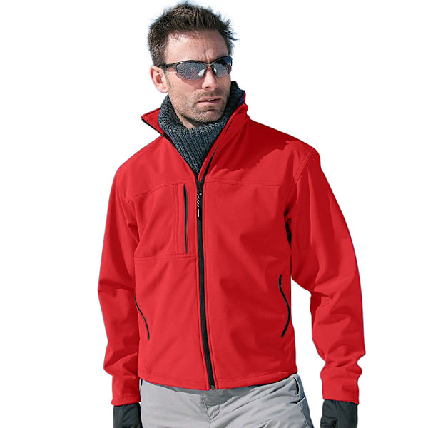 Result Herr Softshell Premium 3-lagers Prestandajacka (Vatten Red M