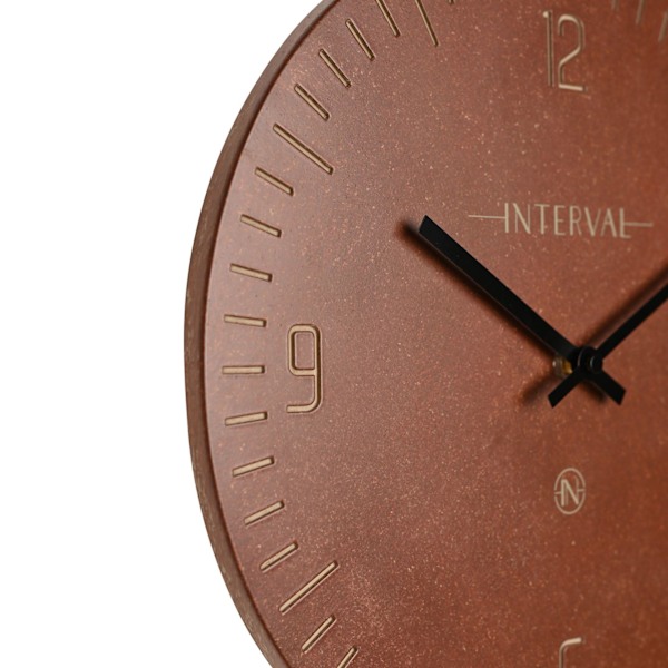 Interval Väggklocka i Harts 30cm - Oxblood One Size Oxblood Oxblood One Size