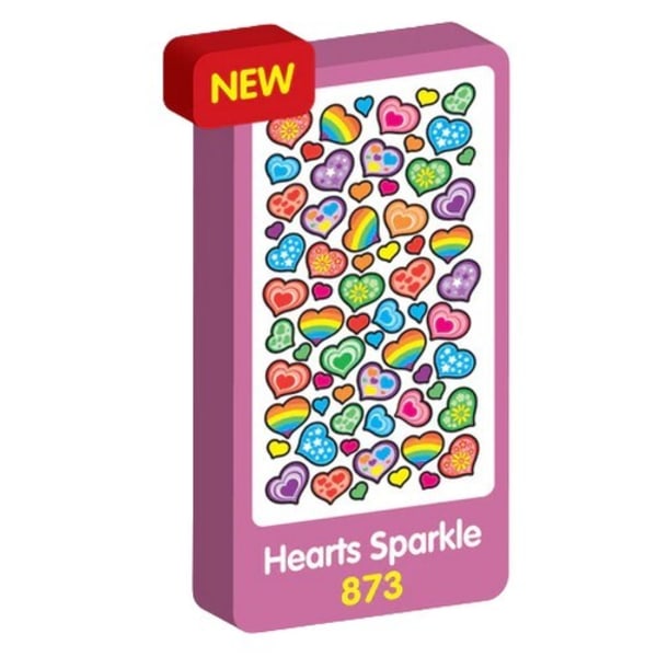 Purple Peach Elite Hearts Sparkle Stickers One Size Multicolour Multicoloured One Size