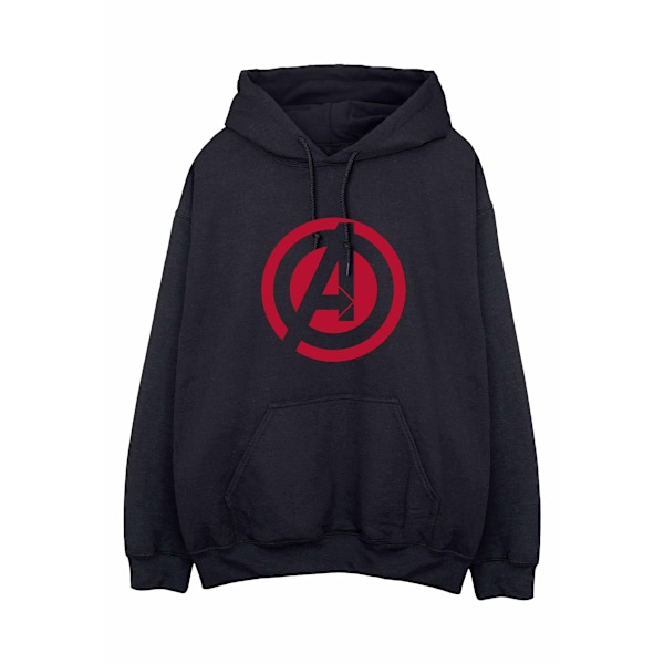 Avengers Assemble Herr Solid Cotton Logo Hoodie M Svart Black M