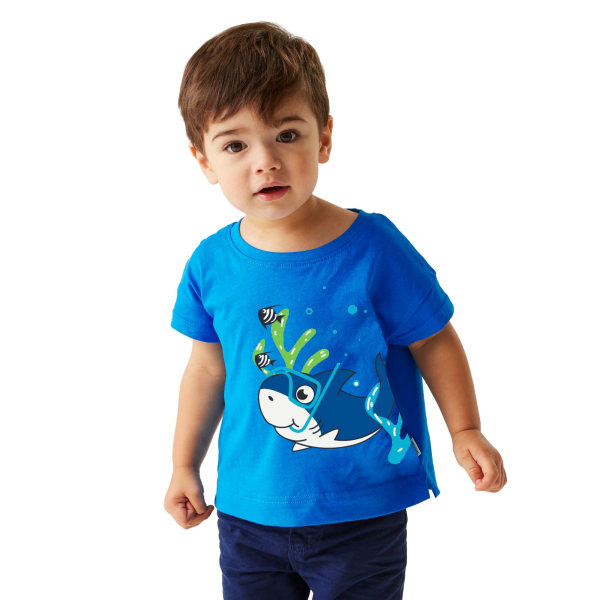 Regatta Childrens/Kids Bubbles The Shark T-Shirt 3-4 Years Hawa Hawaiian Blue 3-4 Years