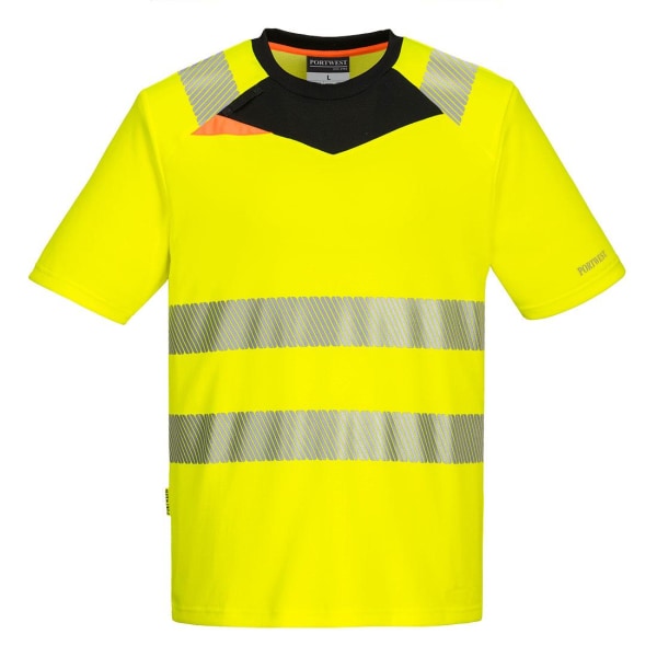Portwest herr DX4 Hi-Vis T-shirt L gul/svart Yellow/Black L