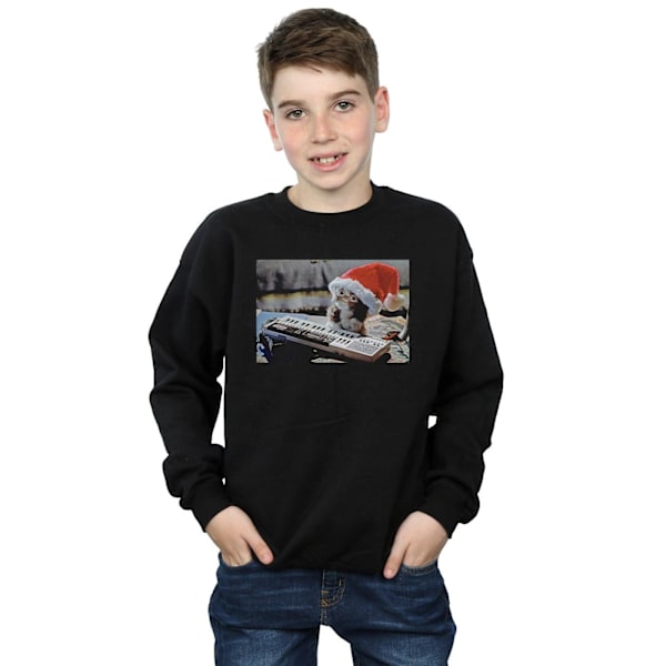 Gremlins Pojkar Mogwai Julhatt Sweatshirt 7-8 År Svart Black 7-8 Years