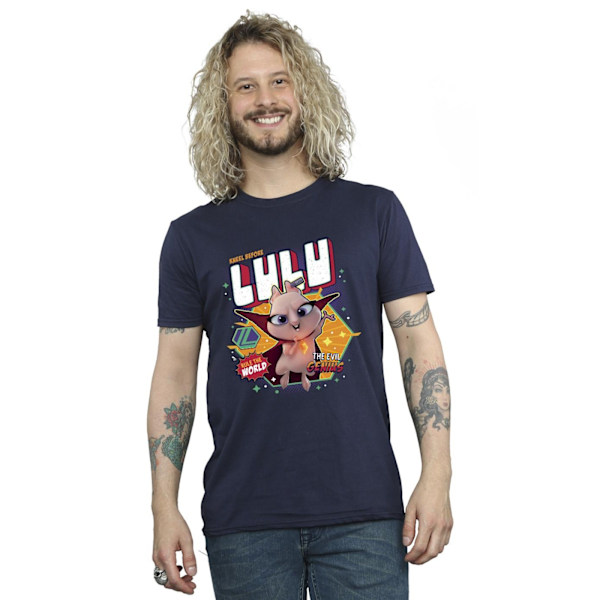 DC Comics herr DC League Of Super-Pets Lulu Evil Genius T-shirt Navy Blue XL