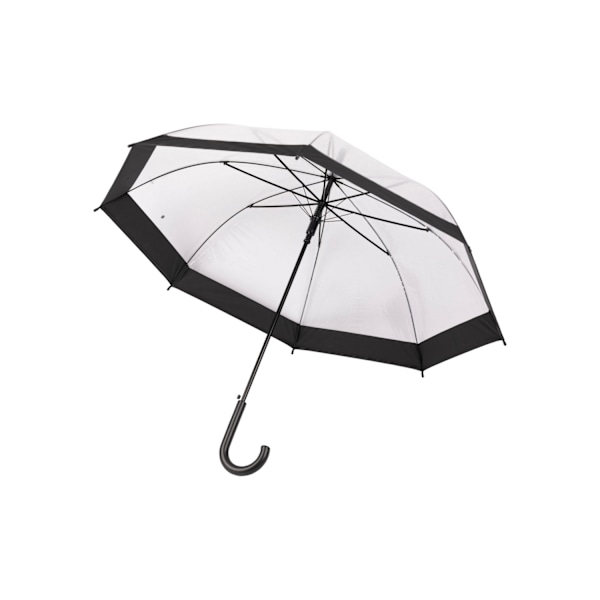 Trespass Unisex Vuxen Rainfall Clear POE Käpp paraply One Siz Black One Size
