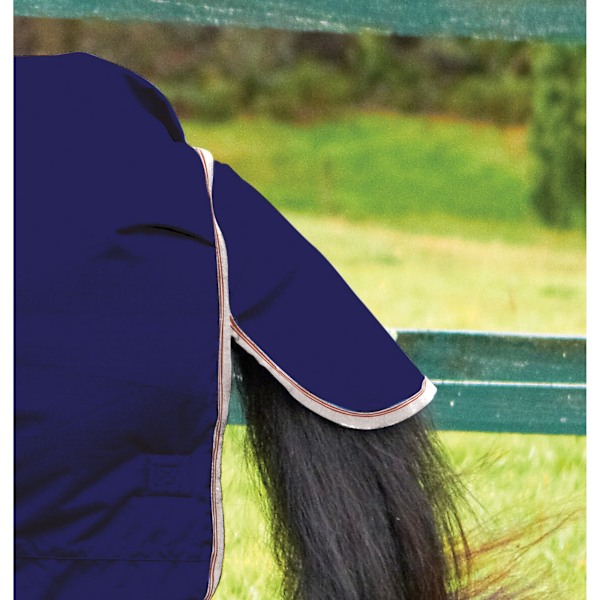 Weatherbeeta Comfitec Lite Plus Essential Combo Neck Turnout Ru Navy/Silver/Red 4 ft