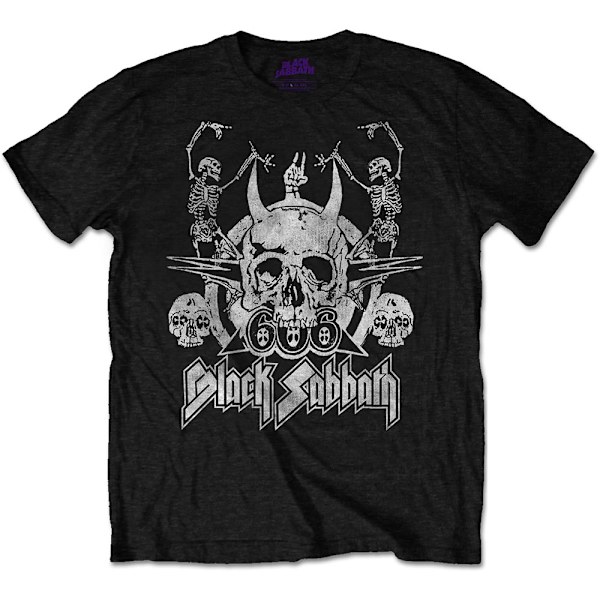 Black Sabbath Unisex Adult Dancing T-Shirt XXL Svart Black XXL