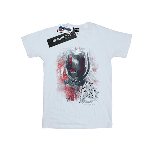 Marvel Mens Avengers Endgame Ant-Man Borstad T-shirt L Vit White L