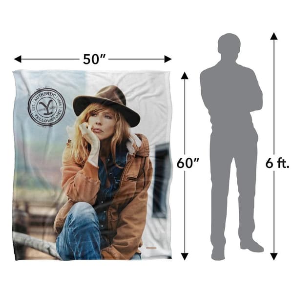 Yellowstone Deep Thought Silkeslen Beth Dutton Supersoft Filt Multicoloured One Size