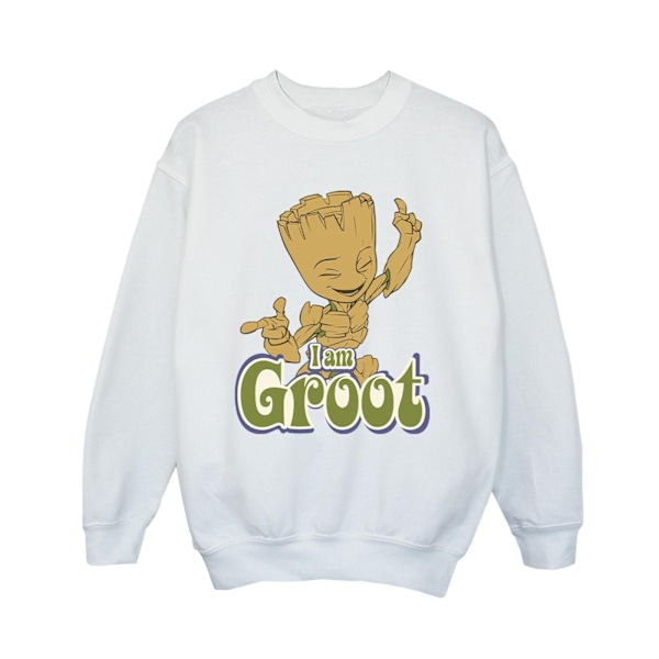 Guardians Of The Galaxy Boys Groot Dancing Sweatshirt 3-4 år White 3-4 Years