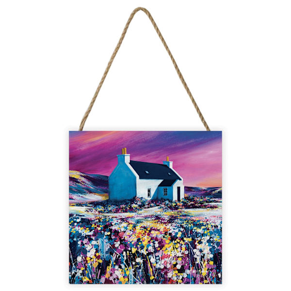 Avril Thomson Smith Sky Dance Träblock 20cm x 20cm Flerfärgad Multicoloured 20cm x 20cm