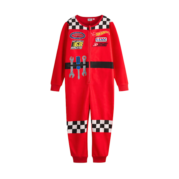 Hot Wheels Pojkar Pit Crew Rundhalsad Sovdräkt 3-4 År Röd Red 3-4 Years