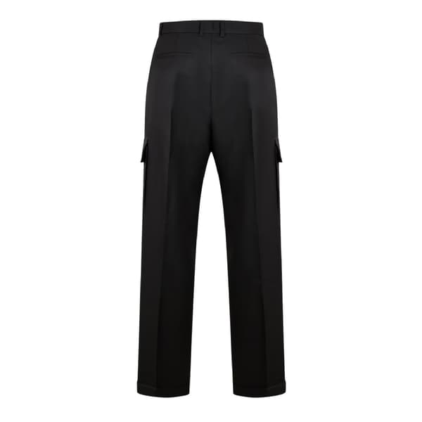 Off White Herr Drill Raka Cargobyxor S Svart Black S