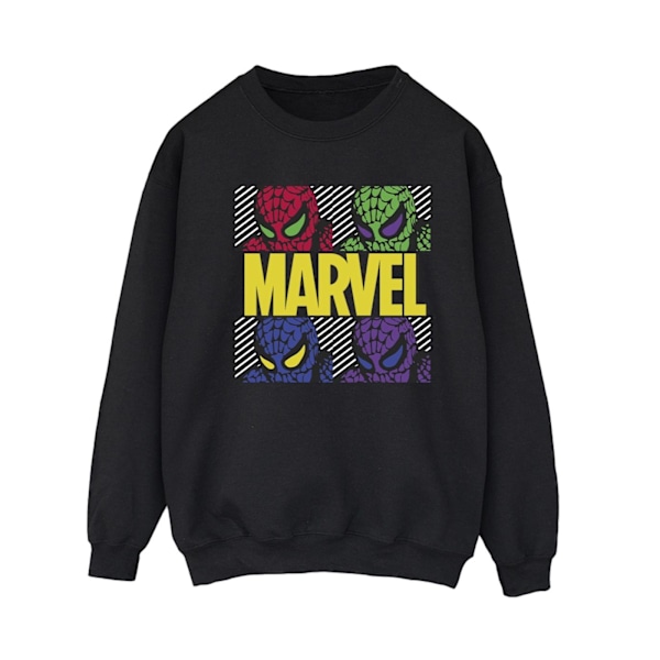 Marvel Womens/Ladies Spider-Man Pop Art Sweatshirt S Svart Black S