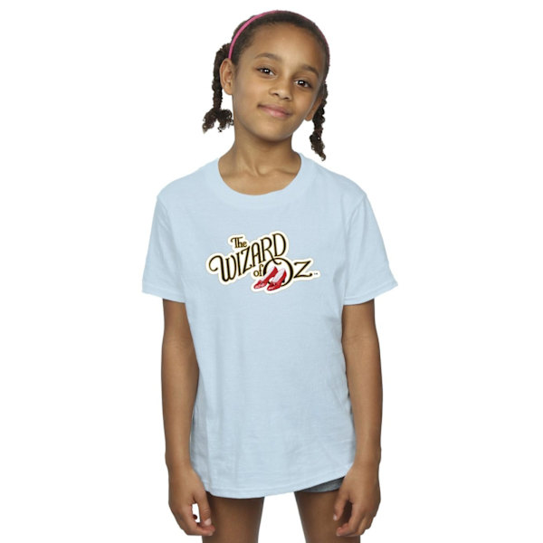 Trollkarlen från Oz flickor skor logotyp bomull T-shirt 7-8 år baby Baby Blue 7-8 Years