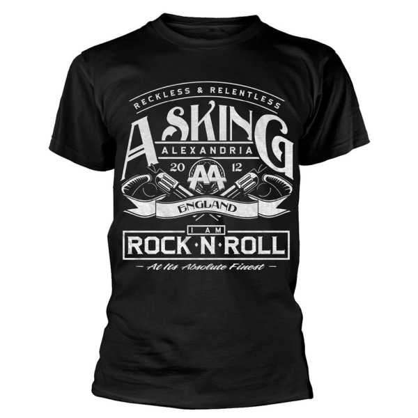 Asking Alexandria Unisex Adult Rock ´N Roll T-Shirt M Svart Black M