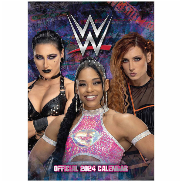WWE Women 2024 A3 Kalender 42cm x 30cm Flerfärgad Multicoloured 42cm x 30cm
