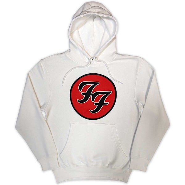 Foo Fighters Unisex Vuxen FF Logo Pullover Hoodie L Vit White L