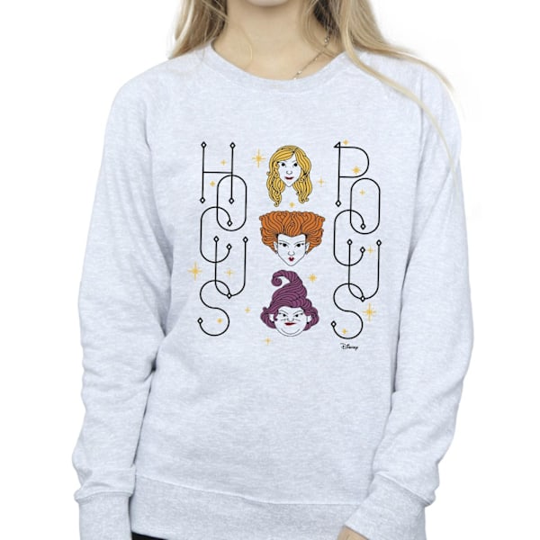 Disney Dam/Kvinnor Hocus Pocus Ansikten Sweatshirt XXL Sports Grå Sports Grey XXL