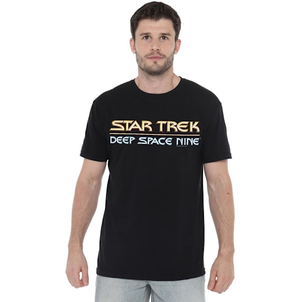 Star Trek Herr Deep Space Nine Logo T-Shirt S Svart Black S