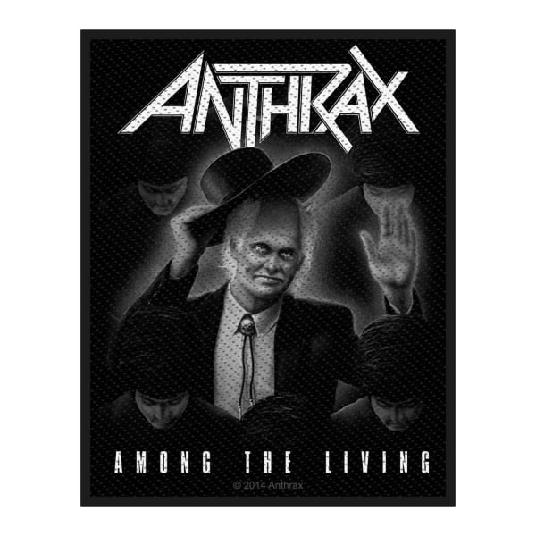 Anthrax Among The Living Standard Patch One Size Svart/Vit Black/White One Size