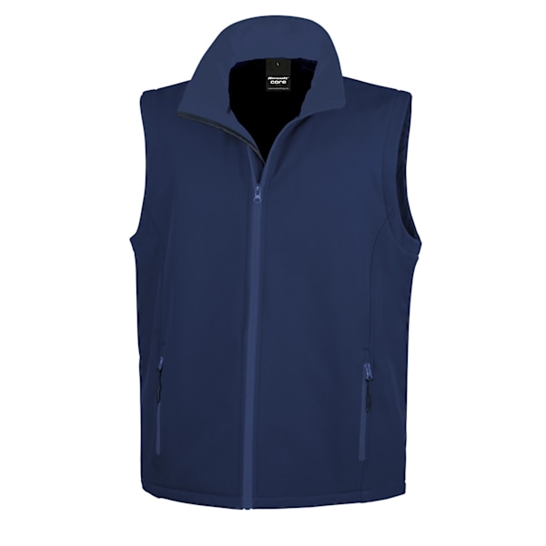 Result Core Softshell Väst för Herr, Tryckbar, 2XL, Marinblå Navy 2XL