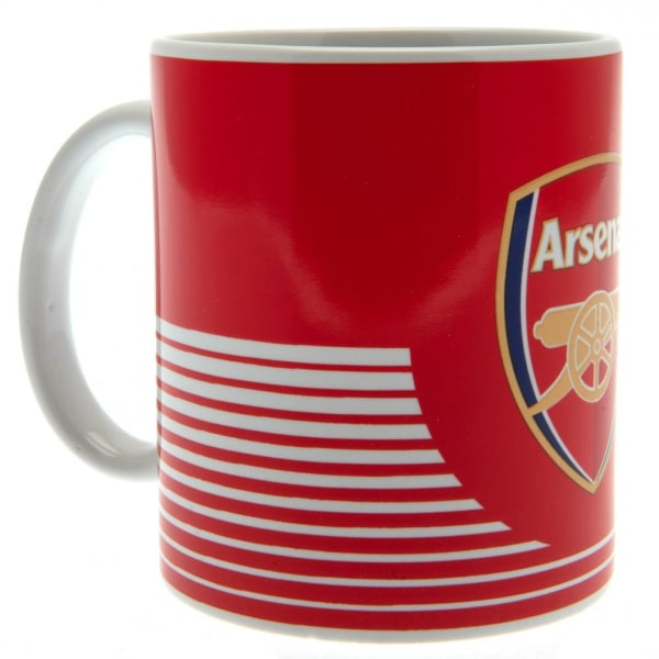 Arsenal FC Lines 325ml Mugg One Size Röd/Vit Red/White One Size