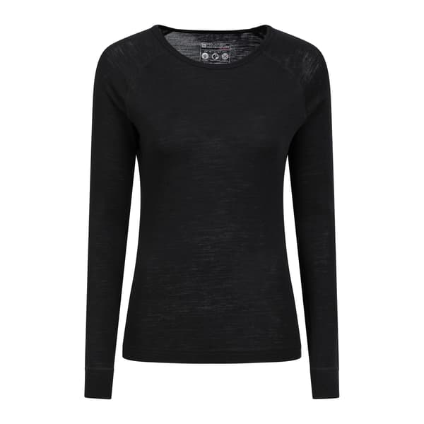 Mountain Warehouse Dam/Dam Merino Ull Baslager Set 16 Black 16 UK