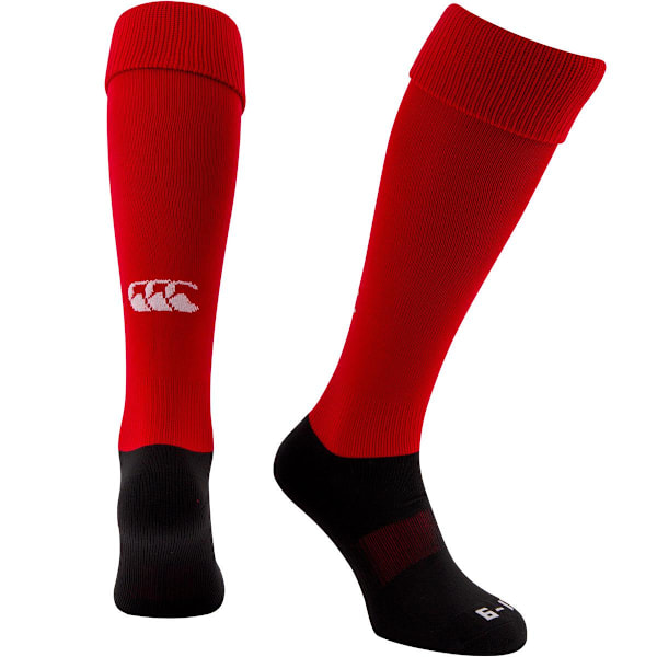 Canterbury Mens Playing Rugby Sport Socks XL Röd Red XL