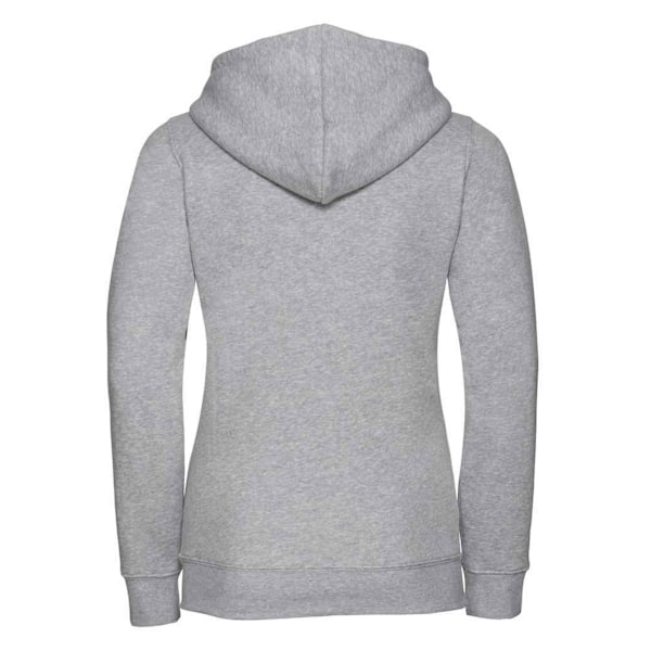 Russell Dam/Kvinnor Äkta Full Zip Hoodie L Ljus Oxford Light Oxford L