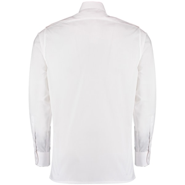 Kustom Kit herr långärmad pilotskjorta 14,5 vit White 14.5