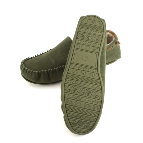 Eastern Counties Leather Herr Owen Berber Mocka Moccasins 9 UK Olive 9 UK