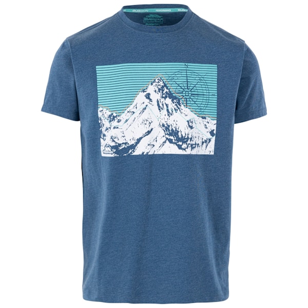 Trespass Mens Chulli Printed T-Shirt M Indigo Tone Marl Indigo Tone Marl M
