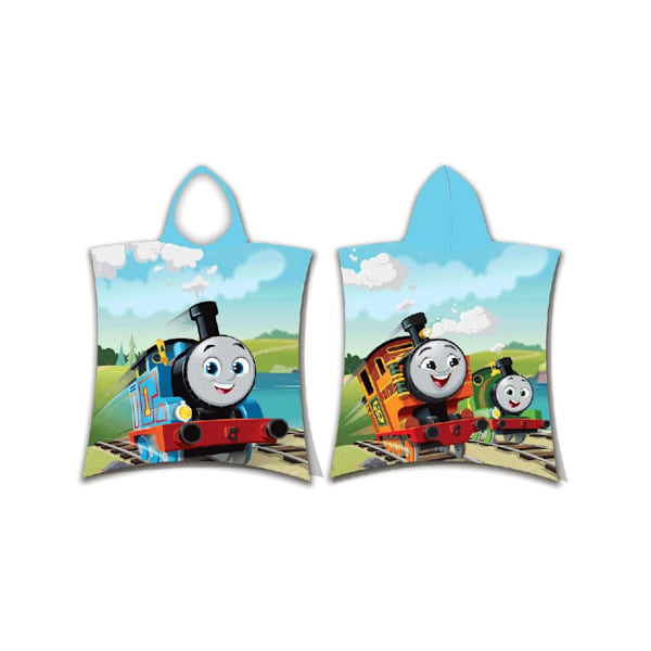 Thomas And Friends Logo Huva Handduk En Storlek Blå/Flerfärgad Blue/Multicoloured One Size