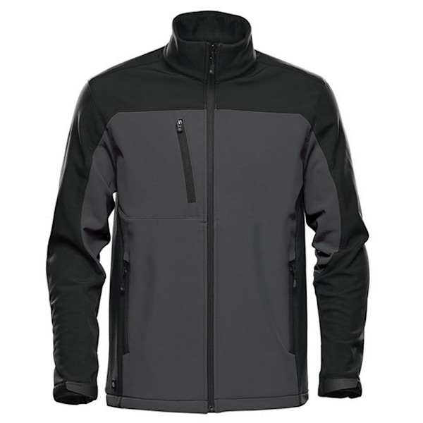 Stormtech Cascades Soft Shell-jacka för män, L, Dolphin/Svart Dolphin/Black L
