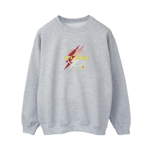 DC Comics dam/dam The Flash Lightning Logo Sweatshirt LS Sports Grey L