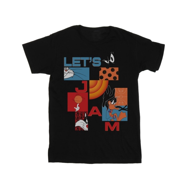Space Jam: A New Legacy Girls Jam Boxes Alt Bomull T-shirt 3-4 Black 3-4 Years