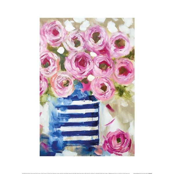 Amanda Brooks Country Blooms Poster 30cm x 40cm Rosa/Blå/Vit Pink/Blue/White 30cm x 40cm